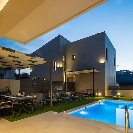New Modern With Private Pools And Walking Distance To * Pánormos