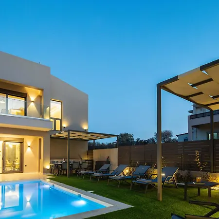 Villa New Modern With Private Pools And Walking Distance To Pánormos